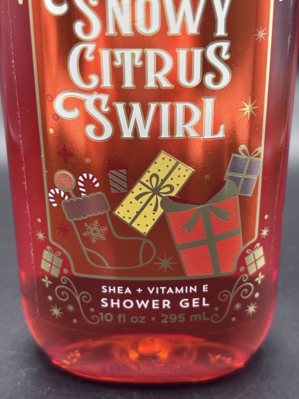 Bath & Body Works Snowy Citrus Swirl Shower Gel Wash 10 fl oz Christmas Orange - Picture 4 of 16